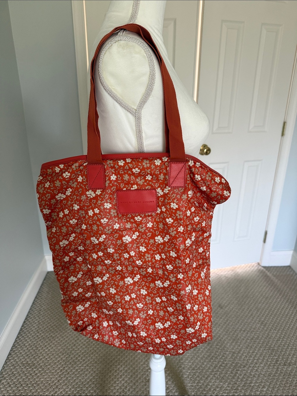 Marc by Marc Jacobs Orange Floral Tote